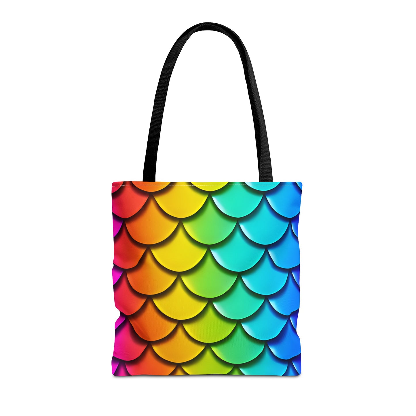 Rainbow Mermaidcore Tote Bag - Eco-Friendly Reusable Shopper, Ideal for Daily Errands, Whimsical Mermaid Gift - The Mountain Mermaid Company